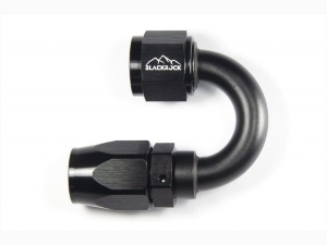 - 8 AN (8AN AN8) фитинг 180°, 20 серия Cutter Style, BLACKROCK LAB ЧЁРНЫЙ, A08-180-2BK ― MaxiSport Tuning