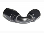 - 10 AN (10AN AN10) фитинг 90°, 20 серия Cutter Style, BLACKROCK LAB ЧЁРНЫЙ, A10-090-2BK