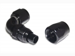 - 10 AN (10AN AN10) фитинг 90°, 20 серия Cutter Style, BLACKROCK LAB ЧЁРНЫЙ, A10-090-2BK