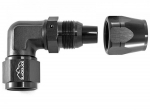 - 10 AN (10AN AN10) фитинг 90°, кованый, BLACKROCK LAB ЧЁРНЫЙ A10-090-6BK