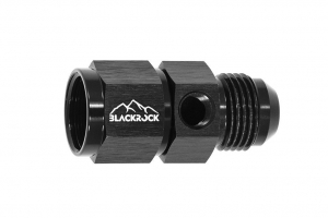 Адаптер под датчик NPT1/8", М AN10 - П AN10, алюминий, BLACKROCK LAB AN1010-18NPTBK ― MaxiSport Tuning