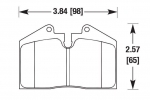 Колодки тормозные DC0345R17 DC Brakes Street HD+, задние StopTech задн.LC200, LX570 4поршн. ST41