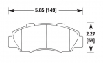 Колодки тормозные DC0503E17 DC Brakes RT.2, передние HONDA