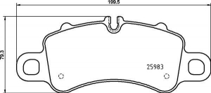 Колодки тормозные DC1905P18 DC Brakes Street STR.S+ перед Porsche 718 Cayman S, 2,5GTS; 911 992; 991 ― MaxiSport Tuning