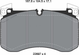 Колодки тормозные DC2238P17 DC Brakes Street STR.S+, перед MB GLE; GLS Sport тормоза; AMG G63 W463   ― MaxiSport Tuning