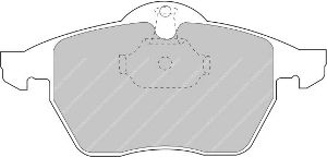 FERODO FCP1068H DS2500 колодки перед для Astra OPC / CALIBRA / VECTRA B