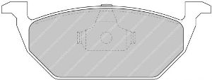 FERODO FCP1094H DS2500 К-т тормозных колодок перед VW GOLF IV/V/VI 1.4/1.6 / AUDI A1/A2/A3