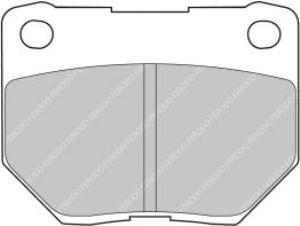 FERODO FCP1372H DS2500 Колодки зад для SUBARU IMPREZA WRX 2001-2007 (GDA)