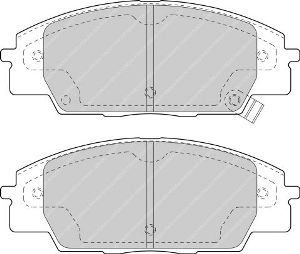 FERODO FCP1444H DS2500 Колодки перед для HONDA CIVIC Type-R / S2000