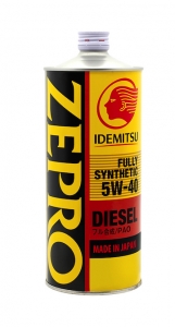 Масло моторное IDEMITSU ZEPRO DIESEL FULLY SYNTHETIC 5W40 CF 1L