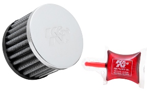 Фильтр нулевого сопротивления универсальный K&N RC-0880   Chrome Filter