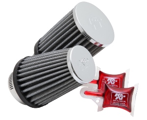 Фильтр нулевого сопротивления универсальный K&N RC-1289   Chrome Filter