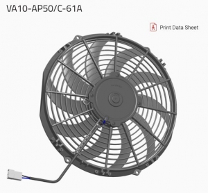 Вентилятор втягивающий (за радиатором) 12" (305mm) 2070 м3/ч SPAL VA10-AP50/C-61A ― MaxiSport Tuning
