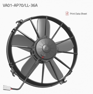 Вентилятор втягивающий (за радиатором) 12" (305mm) 2780 м3/ч SPAL VA01-AP70/LL-36A ― MaxiSport Tuning