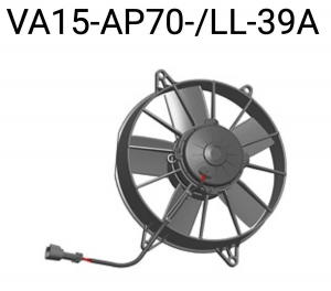 Вентилятор втягивающий (за радиатором) 10" (255mm) 1870 м3/ч SPAL VA15-AP70/LL-39A ― MaxiSport Tuning