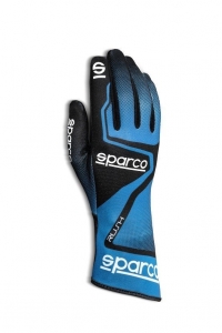 Перчатки для картинга SPARCO RUSH, голубой/черный, размер 08, 00255608AZNR ― MaxiSport Tuning