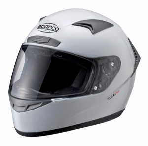 Шлем закрытый SPARCO Club X-1 белый, размер XXL, 0033195XXL ― MaxiSport Tuning