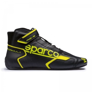 Ботинки для автоспорта SPARCO Formula RB-8.1, FIA, черный/желтый, размер 42, 00125142NRGF ― MaxiSport Tuning