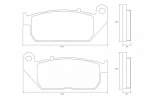 Колодки тормозные AGPA216ST Accossato Sintered Metallic, HARLEY DAVIDSON