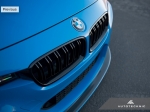 Решетка радиатора BMW F30,  черная, глянец Autotecknic BM-0179-DS-GB