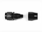 - 6 AN (6AN AN6) фитинг прямой, 20 серия Cutter Style, BLACKROCK LAB ЧЁРНЫЙ, A06-001-2BK