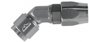 - 6 AN (6AN AN6) фитинг 45°, кованый, BLACKROCK LAB A06-045-6Ti ― MaxiSport Tuning