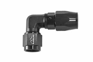 - 6 AN (6AN AN6) фитинг 90°, кованый, BLACKROCK LAB ЧЁРНЫЙ A06-090-6BK ― MaxiSport Tuning