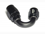 - 6 AN (6AN AN6) фитинг 150°, 20 серия Cutter Style, BLACKROCK LAB ЧЁРНЫЙ, A06-150-2BK