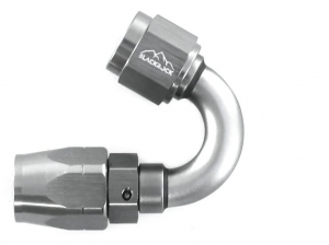 - 6 AN (6AN AN6) фитинг 150°, 20 серия Cutter Style, BLACKROCK LAB A06-150-2Ti ― MaxiSport Tuning