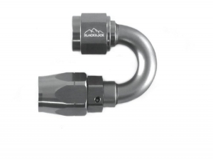 - 6 AN (6AN AN6) фитинг 180°, 20 серия Cutter Style, BLACKROCK LAB A06-180-2Ti ― MaxiSport Tuning