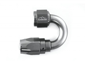 - 8 AN (8AN AN8) фитинг 180°, 20 серия Cutter Style, BLACKROCK LAB A08-180-2Ti ― MaxiSport Tuning