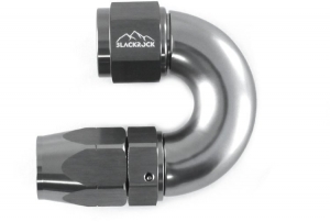 - 8 AN (8AN AN8) фитинг 180°, Full Flow серия BLACKROCK LAB A08-180-3Ti ― MaxiSport Tuning