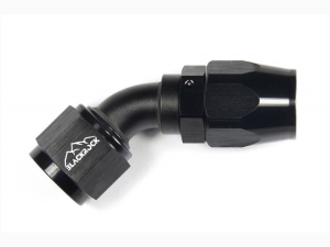 - 10 AN (10AN AN10) фитинг 45°, 20 серия Cutter Style, BLACKROCK LAB ЧЁРНЫЙ, A10-045-2BK ― MaxiSport Tuning
