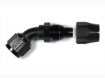 - 10 AN (10AN AN10) фитинг 45°, 20 серия Cutter Style, BLACKROCK LAB ЧЁРНЫЙ, A10-045-2BK
