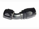 - 10 AN (10AN AN10) фитинг 45°, 20 серия Cutter Style, BLACKROCK LAB ЧЁРНЫЙ, A10-045-2BK