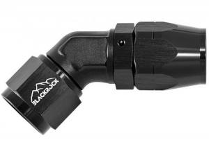 - 10 AN (10AN AN10) фитинг 45°, кованый, BLACKROCK LAB ЧЁРНЫЙ A10-045-6BK ― MaxiSport Tuning