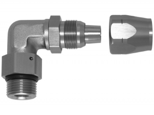 - 10 AN (10AN AN10) фитинг 90°, П ORB AN10, кованый, BLACKROCK LAB A10-090-ORB10Ti ― MaxiSport Tuning