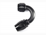 - 10 AN (10AN AN10) фитинг 150°, 20 серия Cutter Style, BLACKROCK LAB ЧЁРНЫЙ, A10-150-2BK