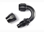 - 10 AN (10AN AN10) фитинг 150°, 20 серия Cutter Style, BLACKROCK LAB ЧЁРНЫЙ, A10-150-2BK