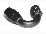 - 10 AN (10AN AN10) фитинг 150°, 20 серия Cutter Style, BLACKROCK LAB ЧЁРНЫЙ, A10-150-2BK