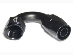 - 10 AN (10AN AN10) фитинг 150°, 20 серия Cutter Style, BLACKROCK LAB ЧЁРНЫЙ, A10-150-2BK
