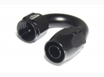 - 10 AN (10AN AN10) фитинг 180°, 20 серия Cutter Style, BLACKROCK LAB ЧЁРНЫЙ, A10-180-2BK