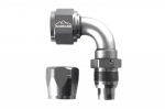 - 12 AN (12AN AN12) фитинг 90°, 20 серия Cutter Style, BLACKROCK LAB A12-090-2Ti