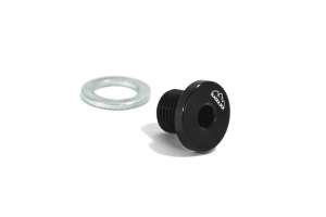 Заглушка (папа) M10 x 1.0 mm, алюминий, BLACKROCK LAB, AM814-M1010BK (чёрный) ― MaxiSport Tuning