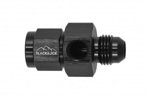 Адаптер под датчик NPT1/8", М AN6 - П AN6, алюминий, BLACKROCK LAB AN0606-18NPTBK ― MaxiSport Tuning