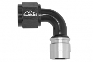 - 10 AN (10AN AN10) фитинг 90°, под опрессовку, под PTFE шланг, BLACKROCK LAB ЧЁРНЫЙ, C10-090-8BK ― MaxiSport Tuning