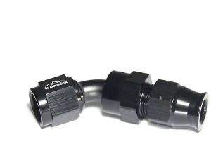 Фитинг AN-06, 45°, "мама" Hardline, алюминий, BLACKROCK LAB H06-045-BK ― MaxiSport Tuning