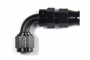 Фитинг AN-08, 90°, "мама" Hardline, алюминий, BLACKROCK LAB H08-090-BK ― MaxiSport Tuning