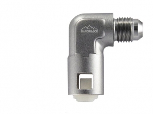 Фитинг AN-06 - 3/8" (9,5mm) быстросъём, 90° мама, BLACKROCK LAB L06-380-F090 ― MaxiSport Tuning