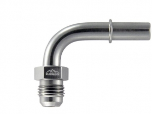 Фитинг AN-06 - 3/8" (9,5mm) быстросъём, 90° папа, BLACKROCK LAB L06-380-M090 ― MaxiSport Tuning